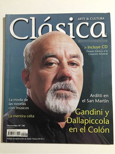 Revista Clásica Arte & Cultura # 146  Nov 2000 Sin Cd