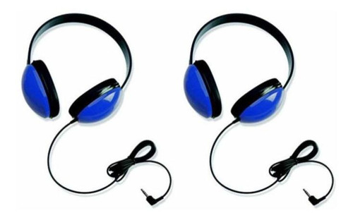 Califone 2800-bl Escuchando Primera Auriculares En Azul  Ext