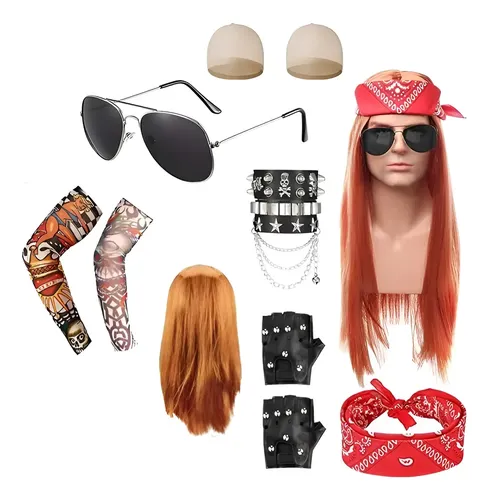 Accesorios Para Disfraz De De Rockero De Los 70s 80s 90s | MercadoLibre