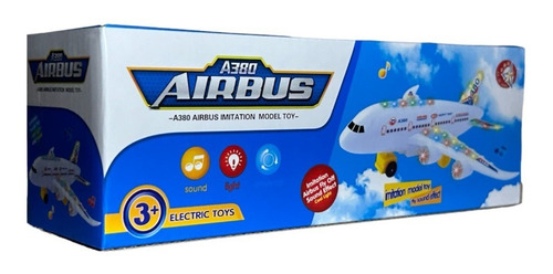 Avion Juguete A Pilas C/luz, Sonido Y Movimiento