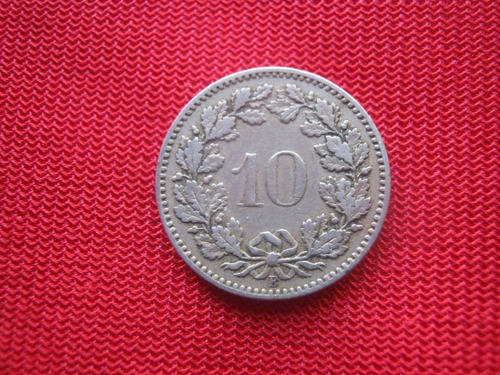 Suiza 10 Rappen 1885