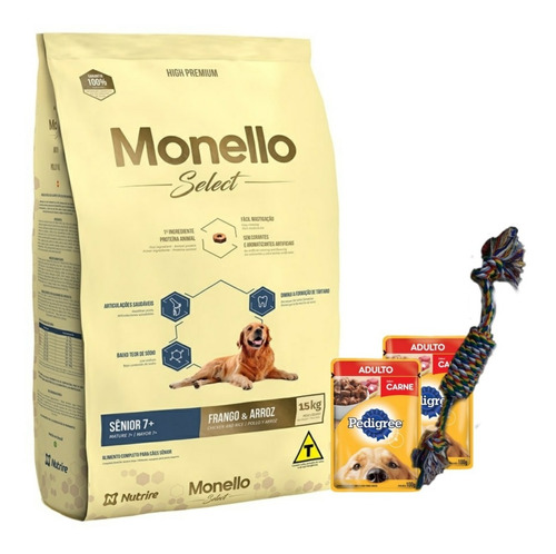 Monello Select Adulto Senior 15kg + Salsas + Regalo + Envío