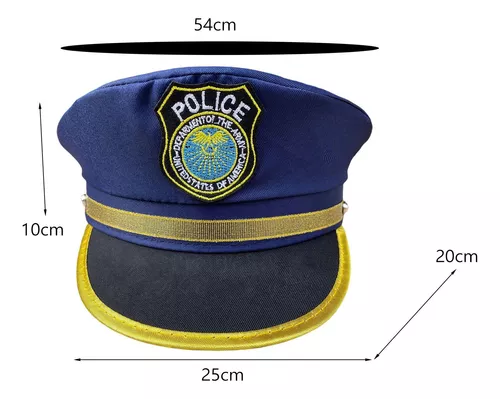 Gorro De Policía Para Niños, Sombrero De Oficial, 