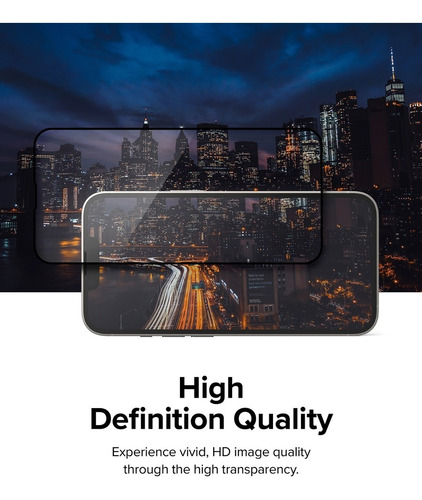 Imagen 7 de 10 de Vidrio Templado Ringke Para iPhone 14 Plus 6,7 Full Cover