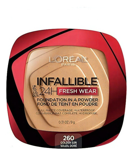 Base de maquillaje en polvo L'Oréal Paris Infallible Pro-Matte Powder Infallible tono 260 - 0.31floz 9g