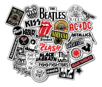Comprar  Stickers Calcomania Bandas De Rock Termo Mate Compu Celu