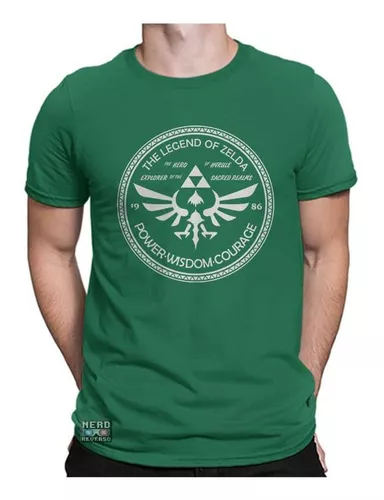 Camiseta masculina Legends Never Die Link Zelda Arte Camisa Blusa