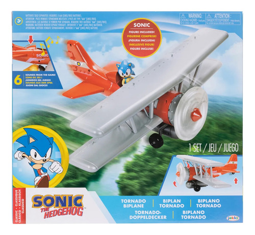 Jakks Pacific El Tornado Avion Sonic The Hedgehog Clasico (Usado)