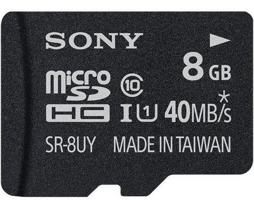 Memoria Sony Micro Sd Hc 8 Gb Clase 10 Ultra Rápida Cámaras