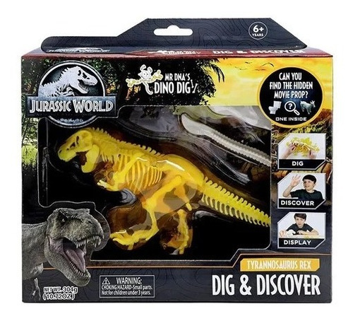 Dinosaurio Tiranosaurio Rex Jurassic World Dig Discover Gel