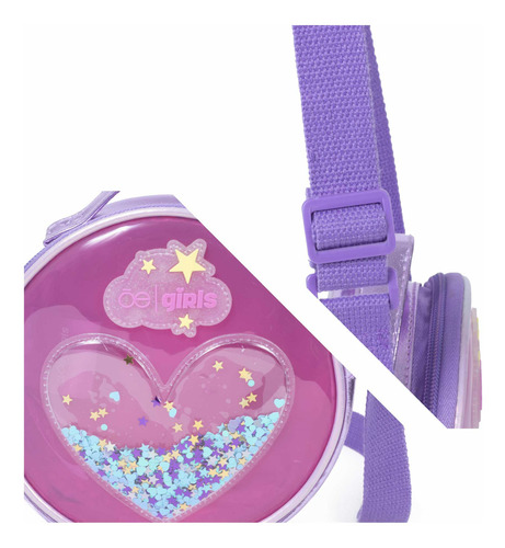 Bolsa Crossbody Para Niña Rblgo23907 Color Lila Cloe