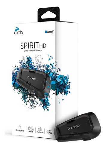 Intercomunicador Para Capacete Cardo Spirit Hd Unitário