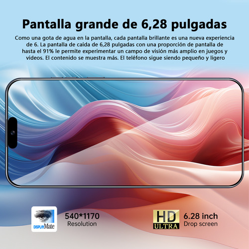 Teléfonos Inteligentes Android Baratos C15 Pro Max 6.28 Pulgadas Ram2gb Y Rom16gb