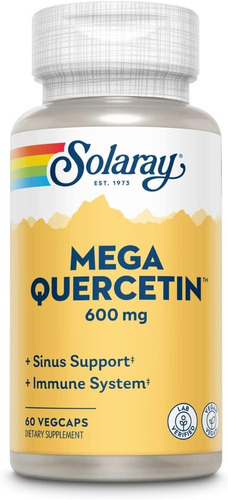 Quercetina 60caps Solaray - Unidad a $3575