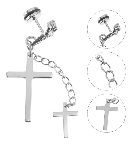 Pendientes Con Forma De Cruz Con Forma De Oreja Para Hombre