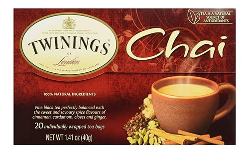 Twinings Té Chai Tea, 20 Ct