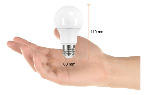 Foco Led Bombilla A19 Base E27 8.8w 100-240v 6500k Tecnolite