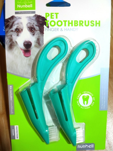 Cepillo Dental Para Mascotas X 2 Unidades