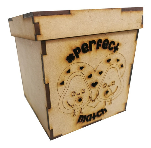 Caja 10x10cm San Valentin Con Tapa