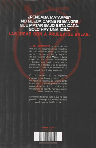 Imagen 2 de 2 de V De Vendetta - (tapa Blanda)