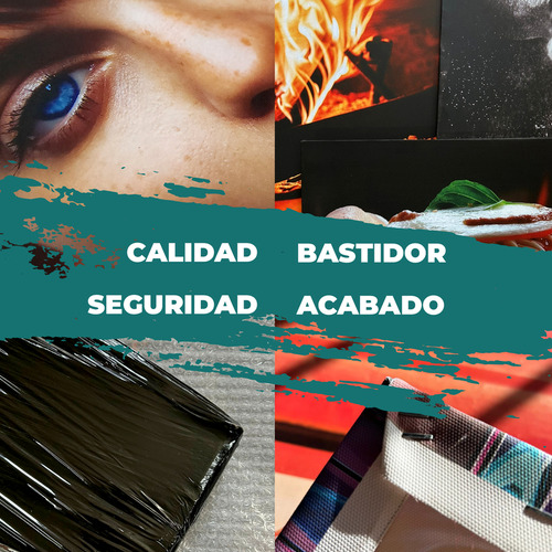 Cuadro Peso Pluma Efectos Secundarios Music C/marco 60x50