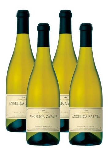 Vino Angelica Zapata Chardonnay Alta 750ml Caja X 4u