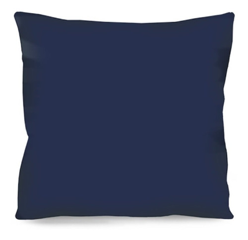 Almofada Decorativa Azul Marinho Lisa 42cm R1 Para Sofá Cama