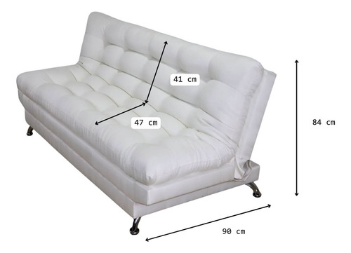 Sofá Cama Moderno Futón Matrimonial 3 Posiciones Lino Gris