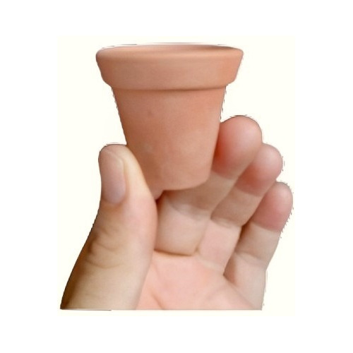 50 Mini Vasinho Para Plantas Miniatura Com Furo 4,5x4,5 Cm