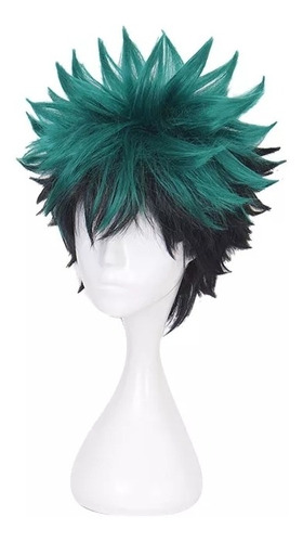 Peluca Deku Izuku Midoriya Cosplya My Hero Academia Anime