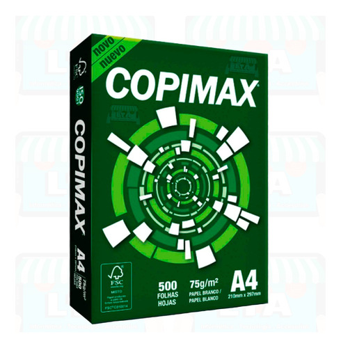 Papel Fotocopia Copimax A4 75 Gramos Paquete X 500 Hojas