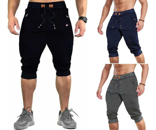 Gym Pants Pesquero Capri Deportivo Casual Cálidad Cómodos