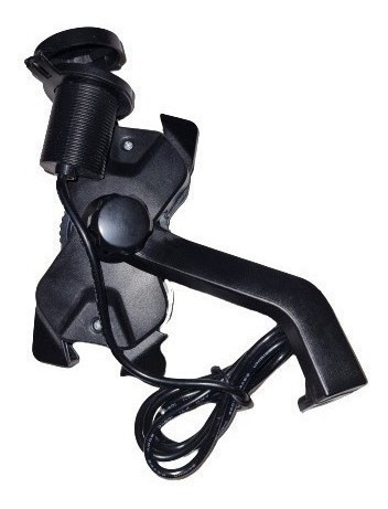 Soporte De Celular Para Moto Con Cargador Usb 2 Amperes Negro