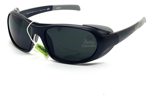 Anteojo De Sol Optitech Vento Op072 Cat 4 Montaña Escalada Lente Negro Specblue Cat4 Varilla Negro Mate Armazón C9 Negro Mate Diseño Envolvente