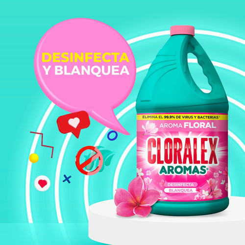 Cloralex Blanqueador Aromas Floral 3.75l