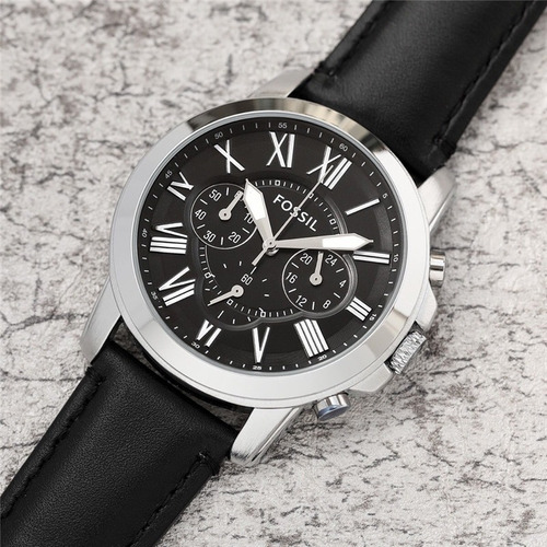 Relógio Fóssil Masculino Fl1 Analógio 45mm A Prova Dagua 50m
