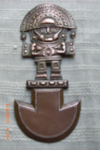 Tumi, Replica De Cuchillo De Sacrificio, De Peru.