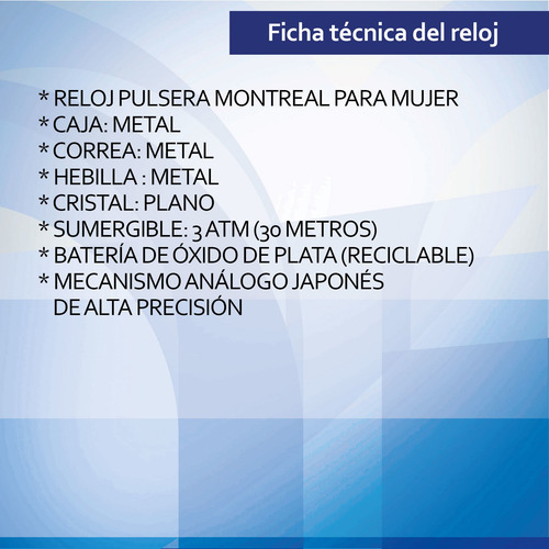 Reloj Montreal Mujer Ml140 Tienda Oficial Envío Gratis