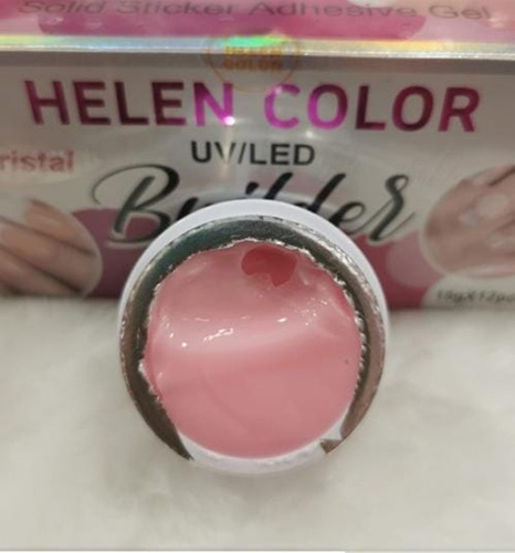 Gel Sólido Led Uv Unhas Helen Color Builder, Sakura, 15 G
