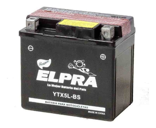 Imagen 3 de 5 de Bateria Elpra Ytx5l-bs Acido Incluido C/caja