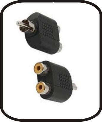 Adaptador Divisor Rca 1 Macho X 2 Rca Femea