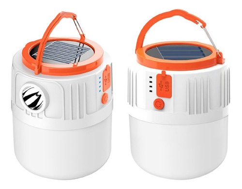 Linterna Solar Para Acampar, 2 Unidades, Luz De Emergencia R