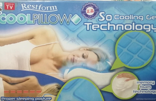Almohada Ortopédica Cooling Gel Restform Corrector Postura