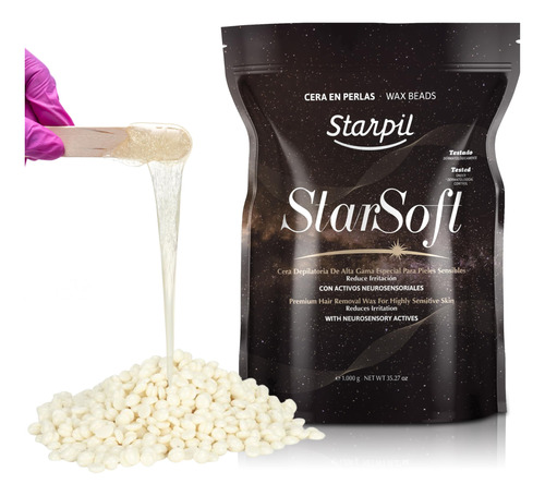 Starpil Cera 35.27 Oz - Starsoft Film Hard Wax Beads Bag 2.2