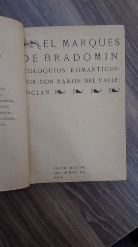 El Marques De Bradomin - Don Ramon Del Valle- Incan