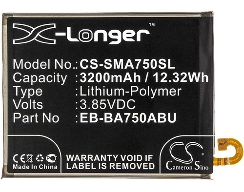 Bat Para Samsung A7 2018 Eb-ba750abu Gh82-18027a Eb-ba750abe