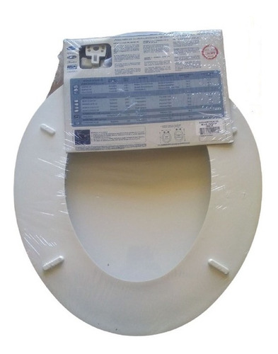 Imagen 2 de 2 de Tapa Asiento Redondo Para Wc Blanco Venceramica Montecristo