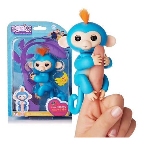 Monito Fingerlings Baby Monkey Boris Interactivo Bebe Wowwee