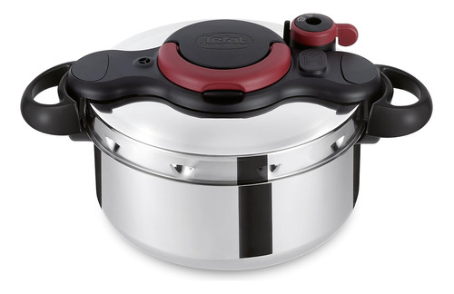 Tefal Clipso Minut Easy Olla A Presión De 6 L, Con 5 Sistema