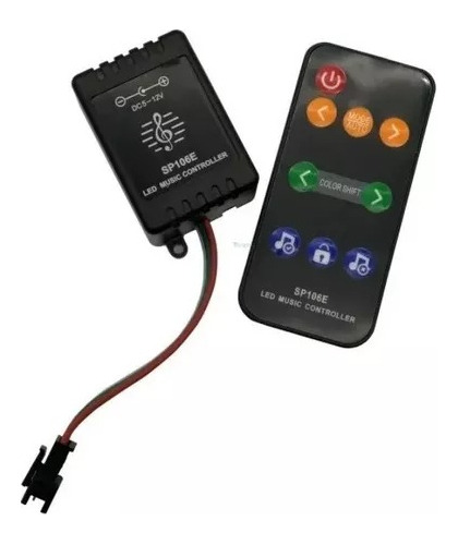 Controladora Tira Led Pixel Magic Audiorítmica Rgb 600 5-24v